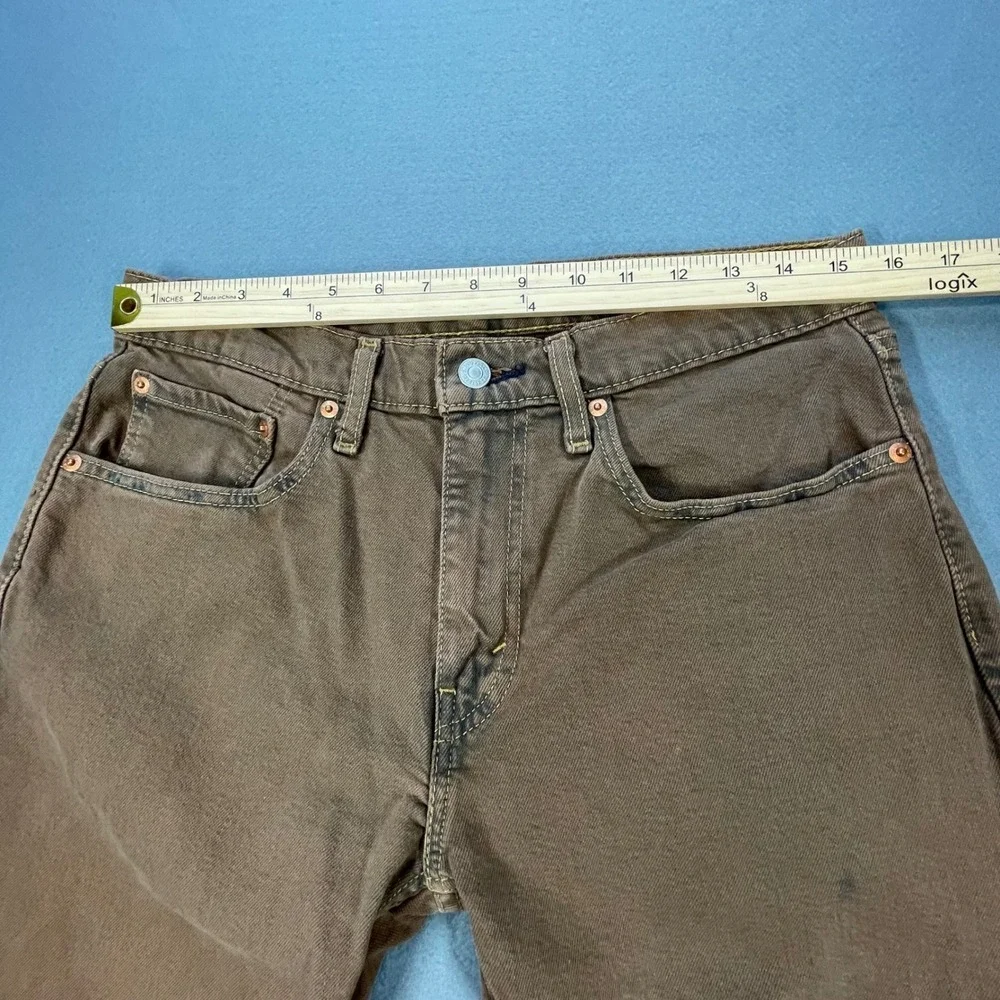 Levi's Brown 512 Slim Taper Raw Hem Jeans Mens 32x30